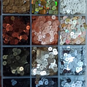 Lentejuelas planas metalizadas